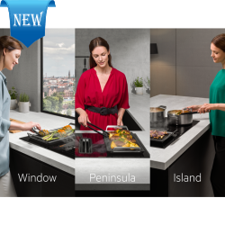 AEG CCE84751XB Built-in induction hob + Extractor